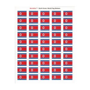 North Korea Sheet of 50 Stickers