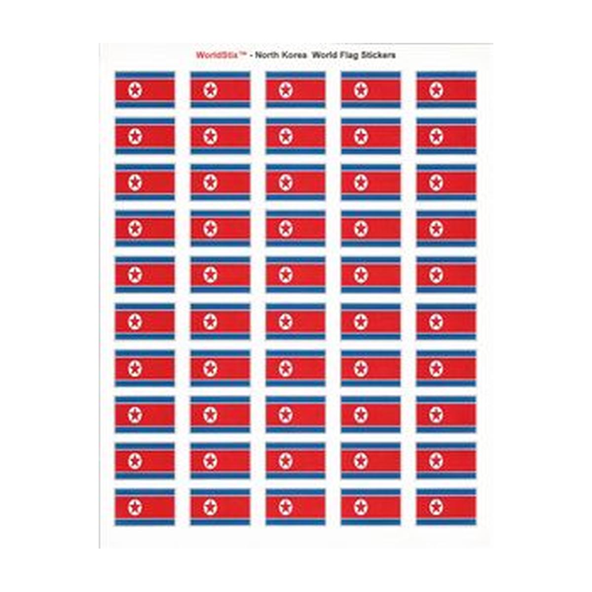 North Korea Sheet of 50 Stickers