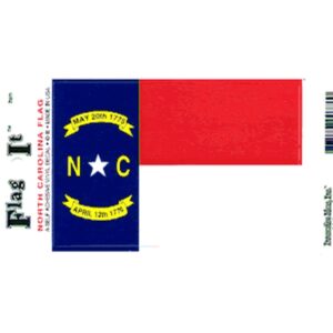 North Carolina Flag DecalPack of 6