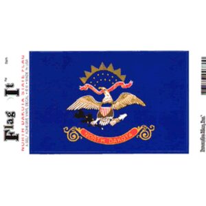 North Dakota Flag DecalPack of 6