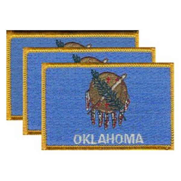 Oklahoma Flag PatchPack of 3