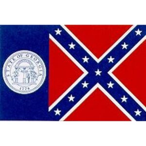 Old Georgia Polyester Flag – 3’x5′