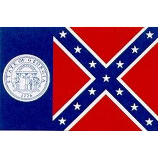 Old Georgia Polyester Flag - 3'x5'
