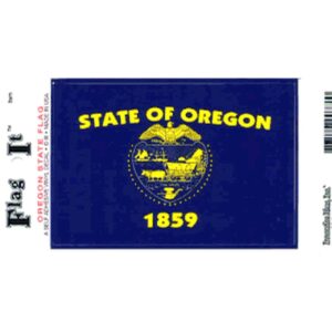 Oregon Flag DecalPack of 6
