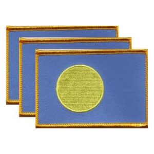 Palau Flag PatchPack of 3