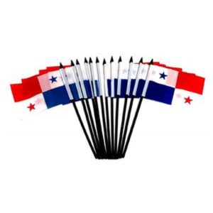 Panama Miniature Flags – 12 Pack