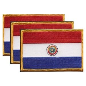 Paraguay Flag PatchPack of 3
