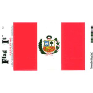 Peru Flag DecalPack of 6
