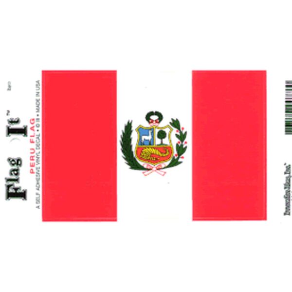 Peru Flag DecalPack of 6