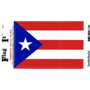 Puerto Rico Flag DecalPack of 6