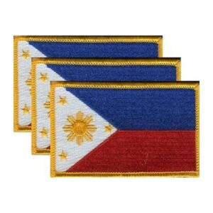 Philippines Flag PatchPack of 3