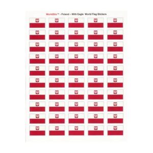 Poland Eagle Sheet of 50 Stickers
