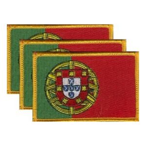 Portugal Flag PatchPack of 3