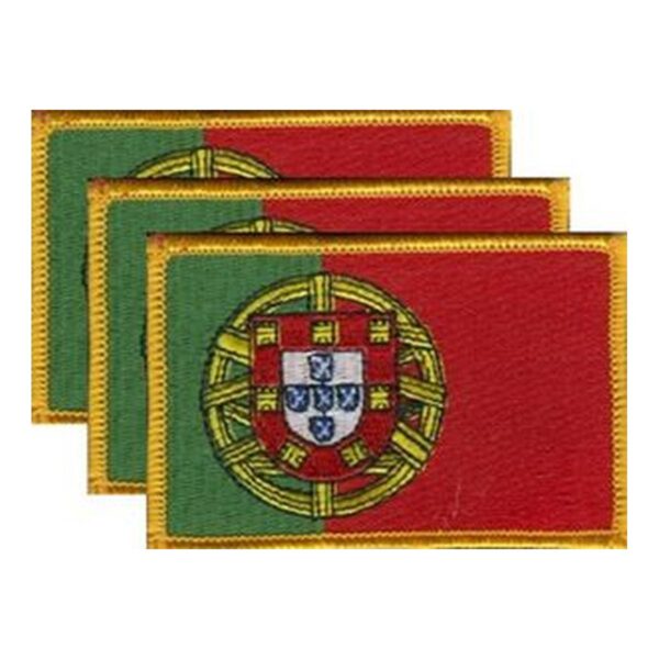 Portugal Flag PatchPack of 3