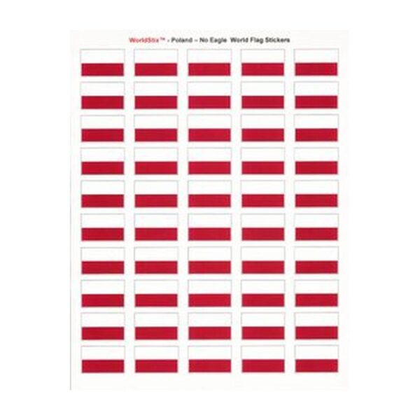 Poland Sheet of 50 Stickers