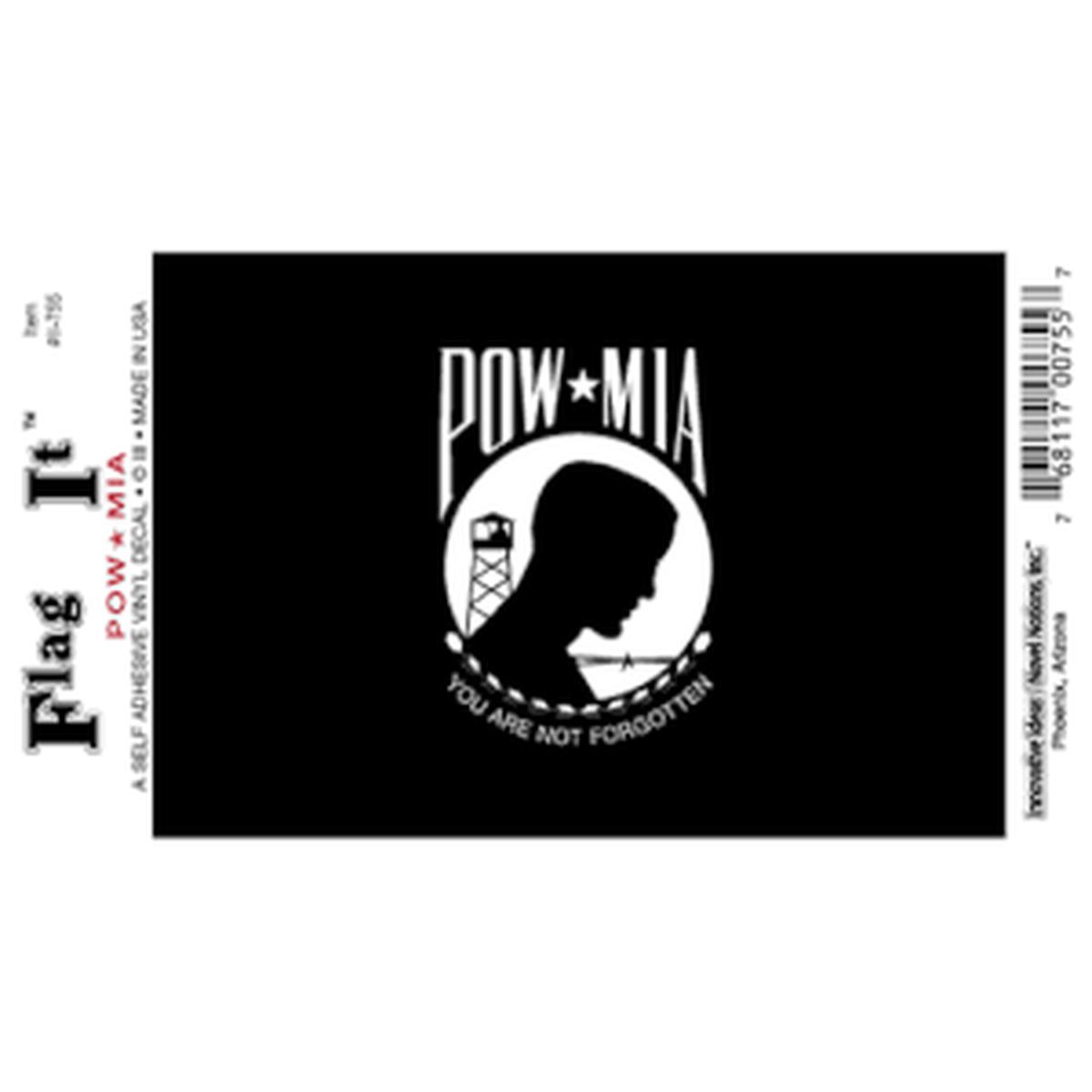 POW/MIA Flag DecalPack of 6
