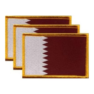 Qatar Flag PatchPack of 3