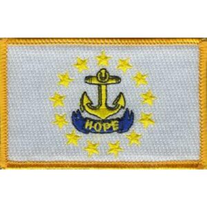 Rhode Island Flag PatchesPack of 3