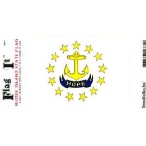 Rhode Island Flag DecalPack of 6