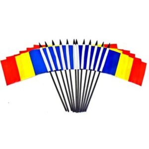 Romania Miniature Flags – 12 Pack