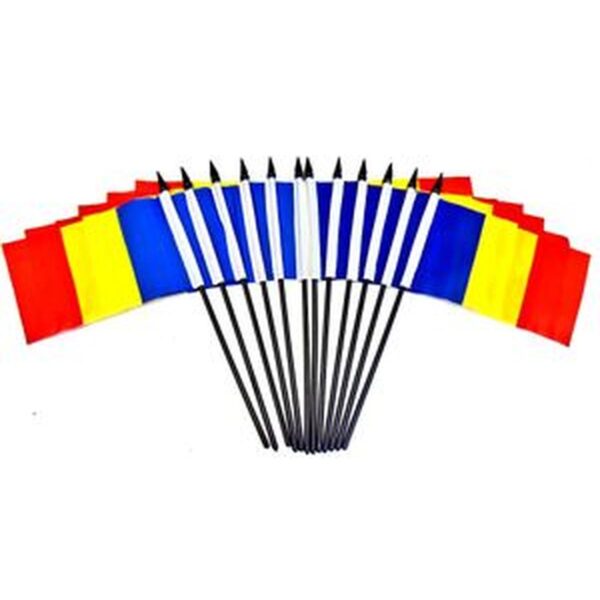 Romania Miniature Flags - 12 Pack