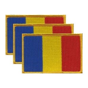 Romania Flag PatchPack of 3