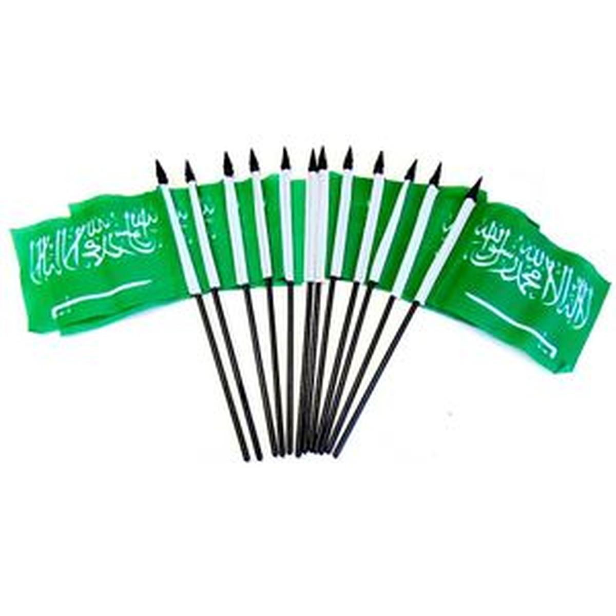 Saudi Arabia Miniature Flags - 12 Pack