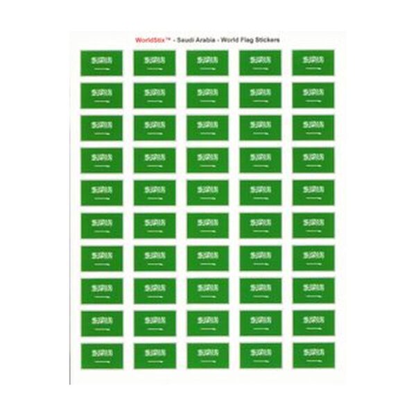 Saudi Arabia Sheet of 50 Stickers