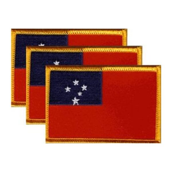 Samoa Flag PatchPack of 3