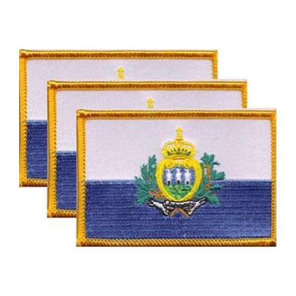 San Marino Flag PatchPack of 3