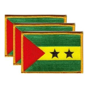 Sao Tome Flag PatchPack of 3