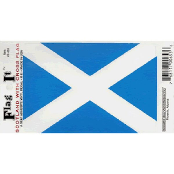 Scotland Cross Flag DecalPack of 6
