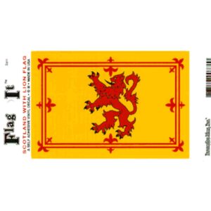 Scotland Lion Flag DecalPack of 6