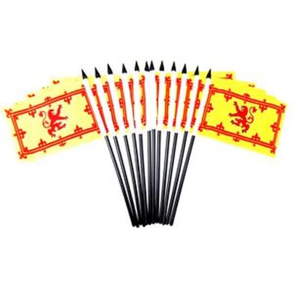 Scotland Lion Miniature Flags - 12 Pack