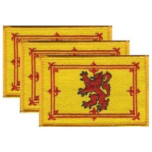 Scotland Lion Flag PatchPack of 3