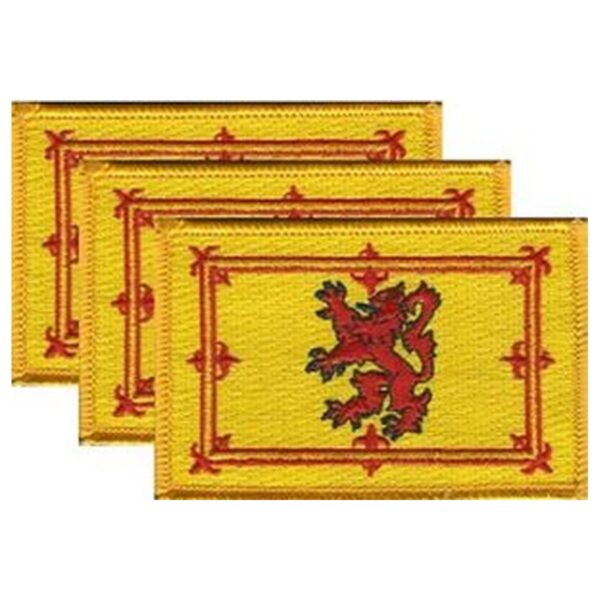 Scotland Lion Flag PatchPack of 3