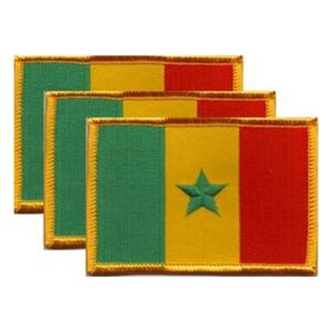 Senegal Flag PatchPack of 3