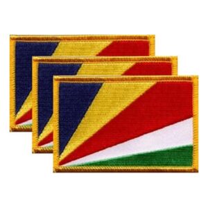 Seychelles Flag PatchPack of 3