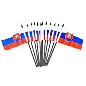 Slovakia Miniature Flags – 12 Pack