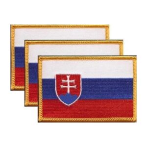 Slovakia Flag PatchPack of 3