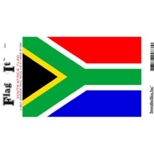 South Africa Flag DecalPack of 6
