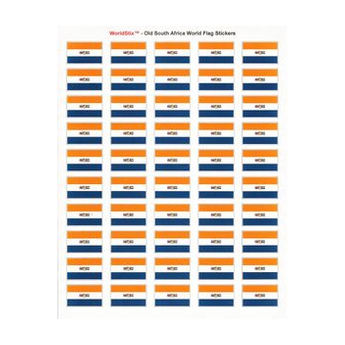 South Africa (Old) Sheet of 50 Stickers