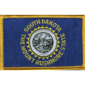 South Dakota Flag PatchPack of 3