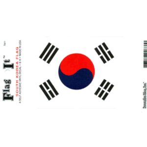 South Korea Flag DecalPack of 6