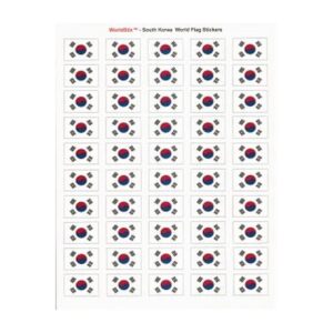 South Korea Sheet of 50 Stickers