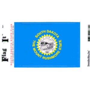 South Dakota Flag DecalPack of 6