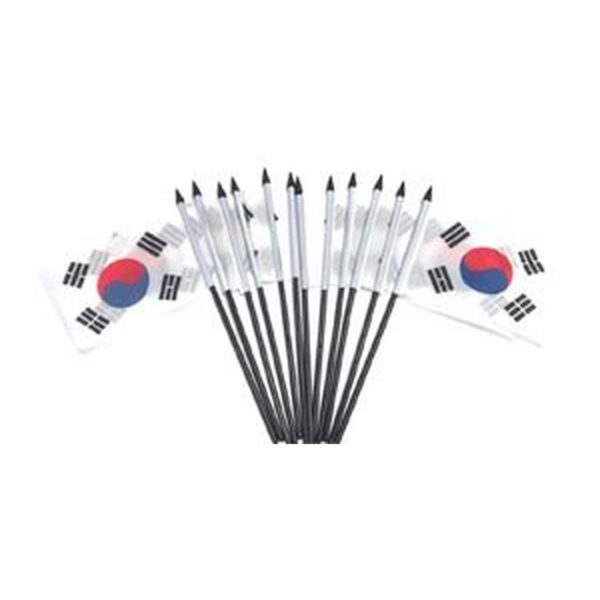 South Korea Miniature Flags - 12 Pack