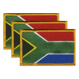 South Africa Flag PatchPack of 3