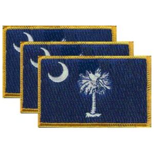 South Carolina Flag PatchPack of 3