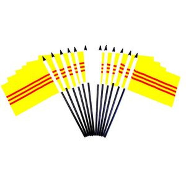 South Vietnam Miniature Flags - 12 Pack